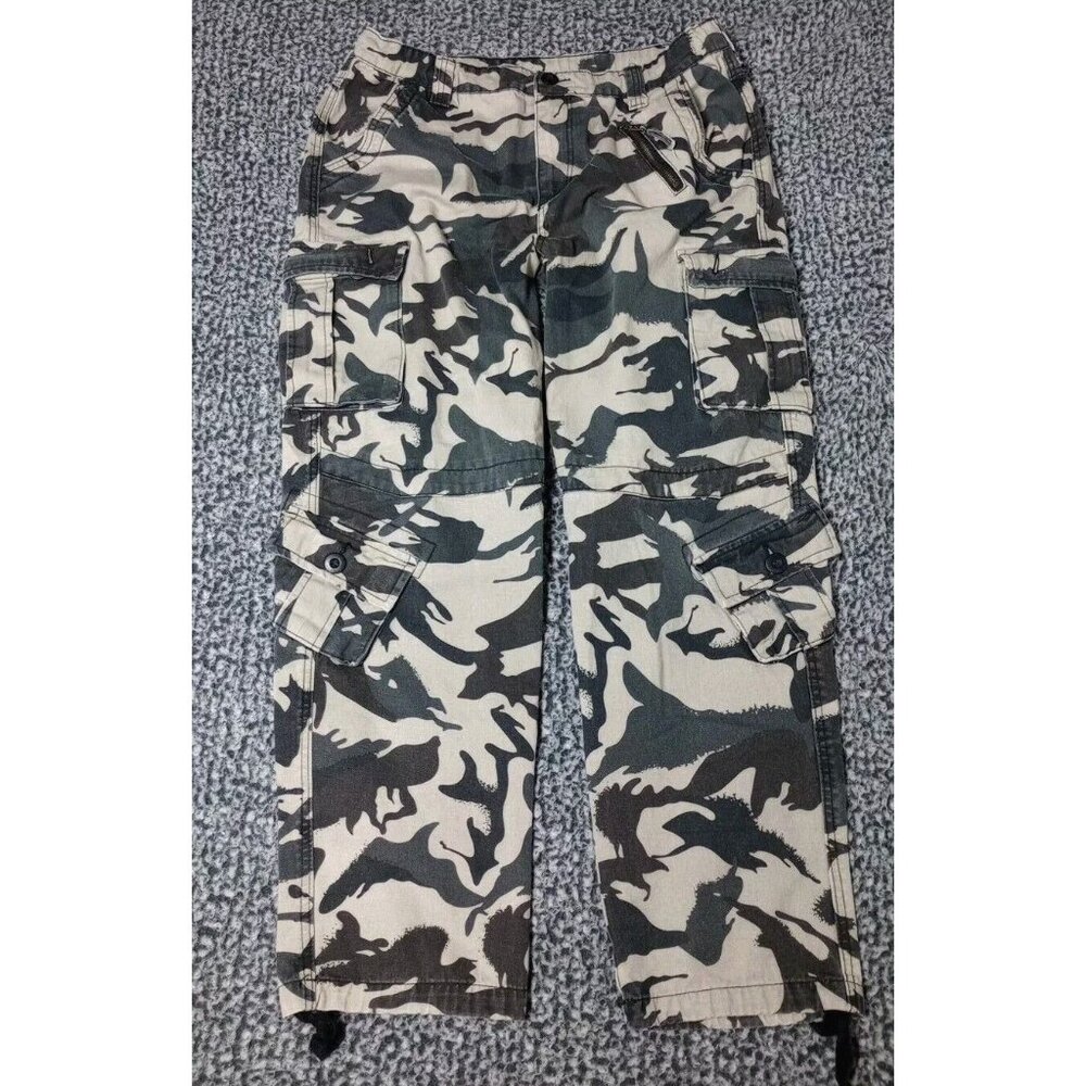 Mustway Camouflage Cargo Hunting Pants Utility Pockets Men's Size 36x30